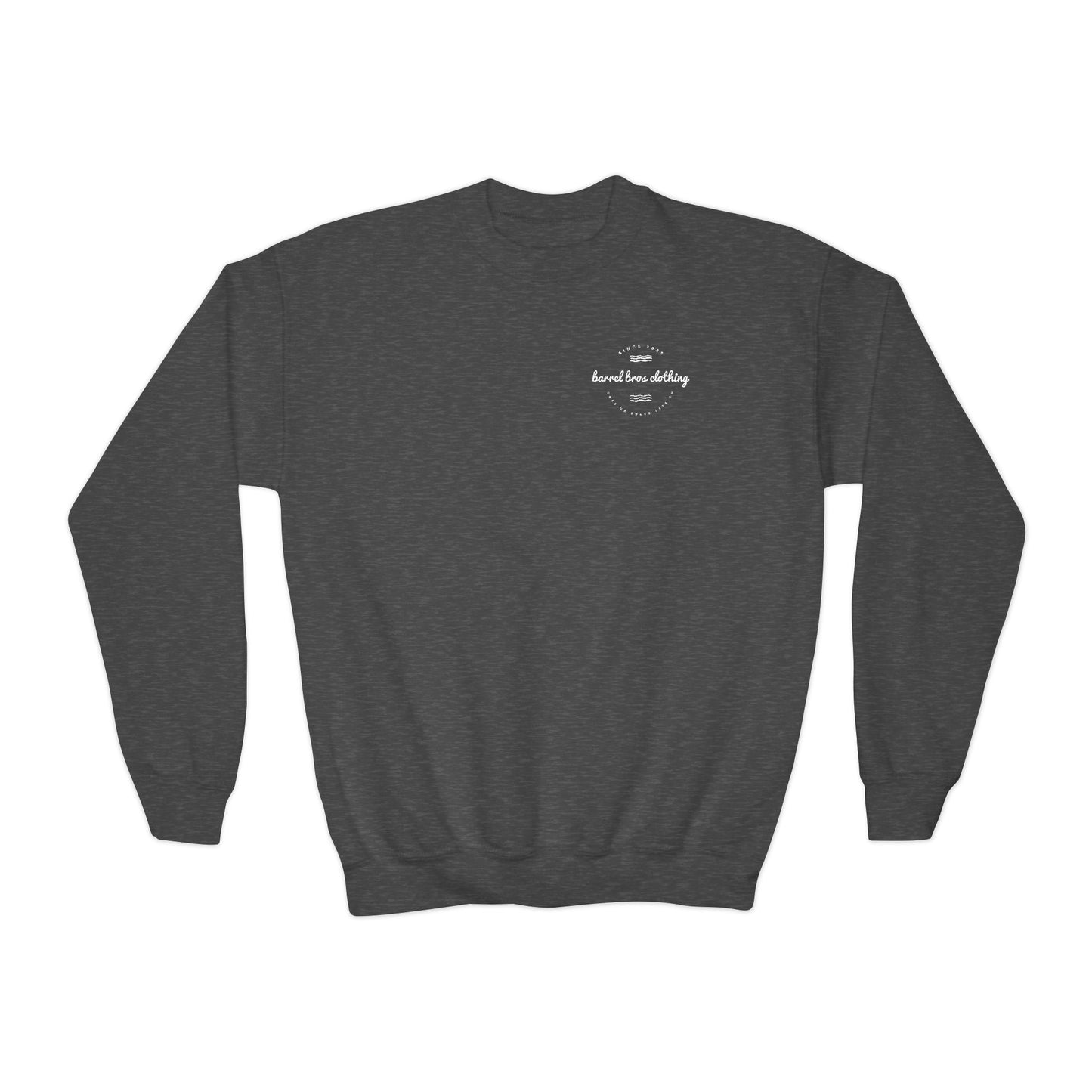 Youth Crewneck Sweatshirt - Barrel Bros Clothing, Casual Comfort for Kids