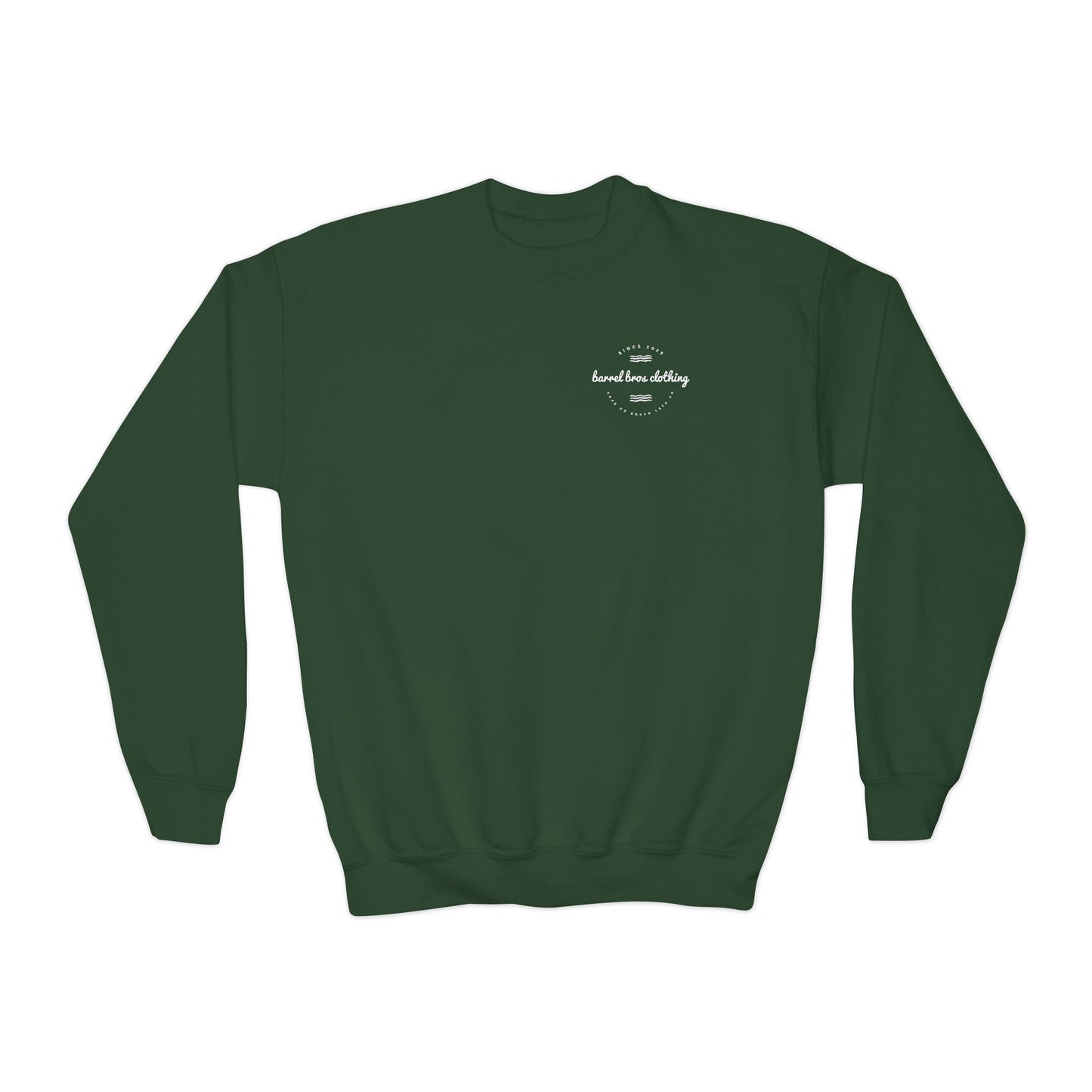 Youth Crewneck Sweatshirt - Barrel Bros Clothing, Casual Comfort for Kids