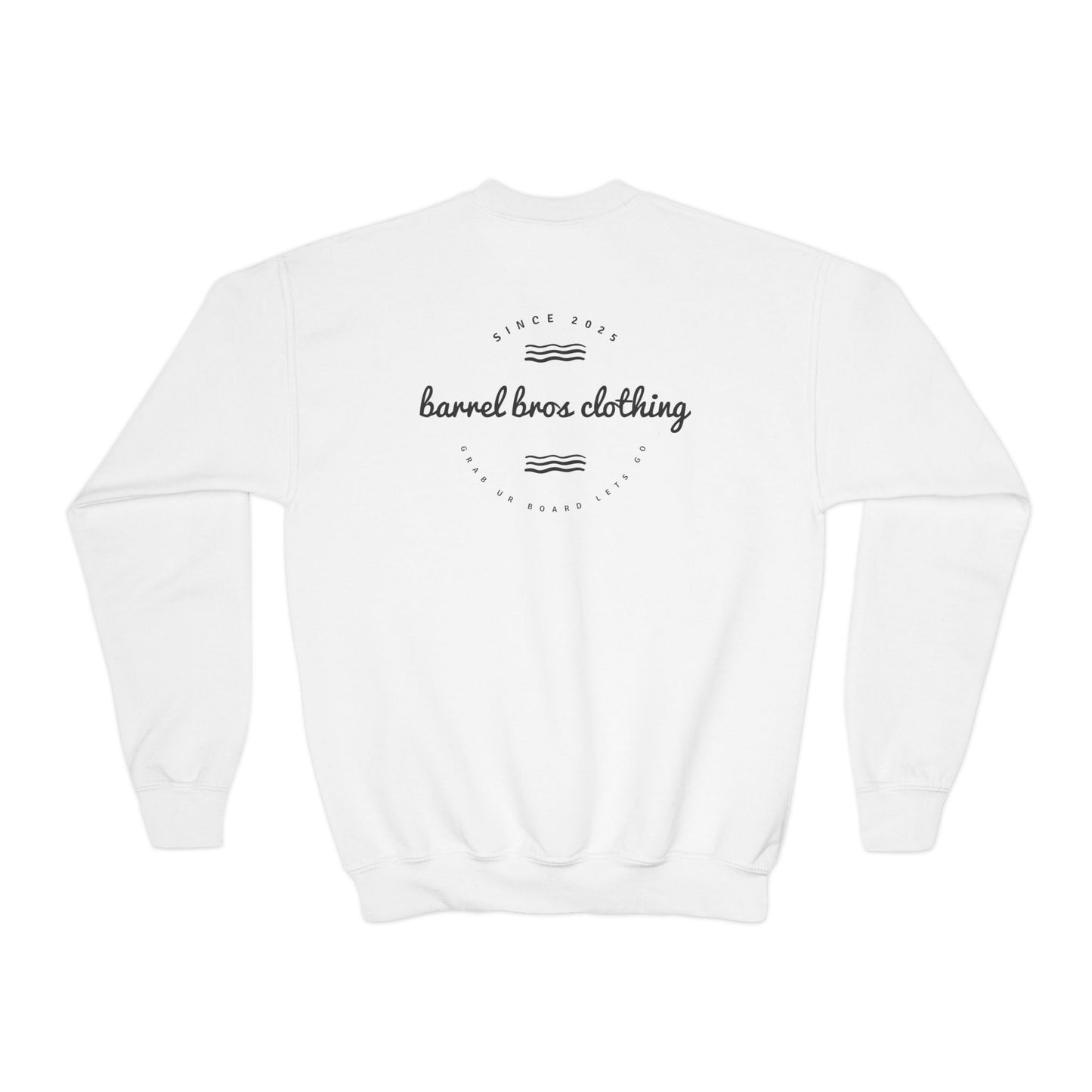 Youth Crewneck Sweatshirt - Barrel Bros Clothing, Casual Comfort for Kids