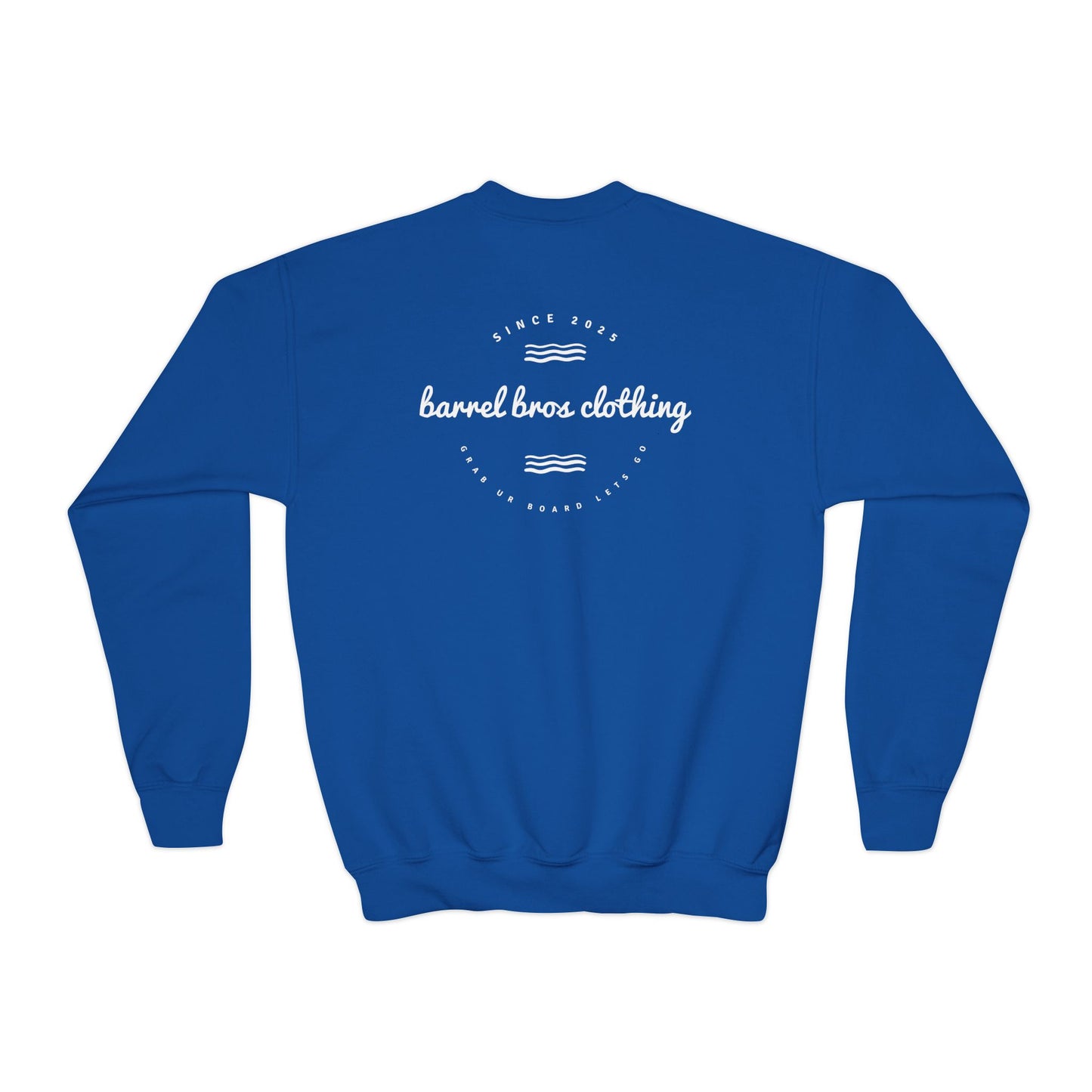 Youth Crewneck Sweatshirt - Barrel Bros Clothing, Casual Comfort for Kids