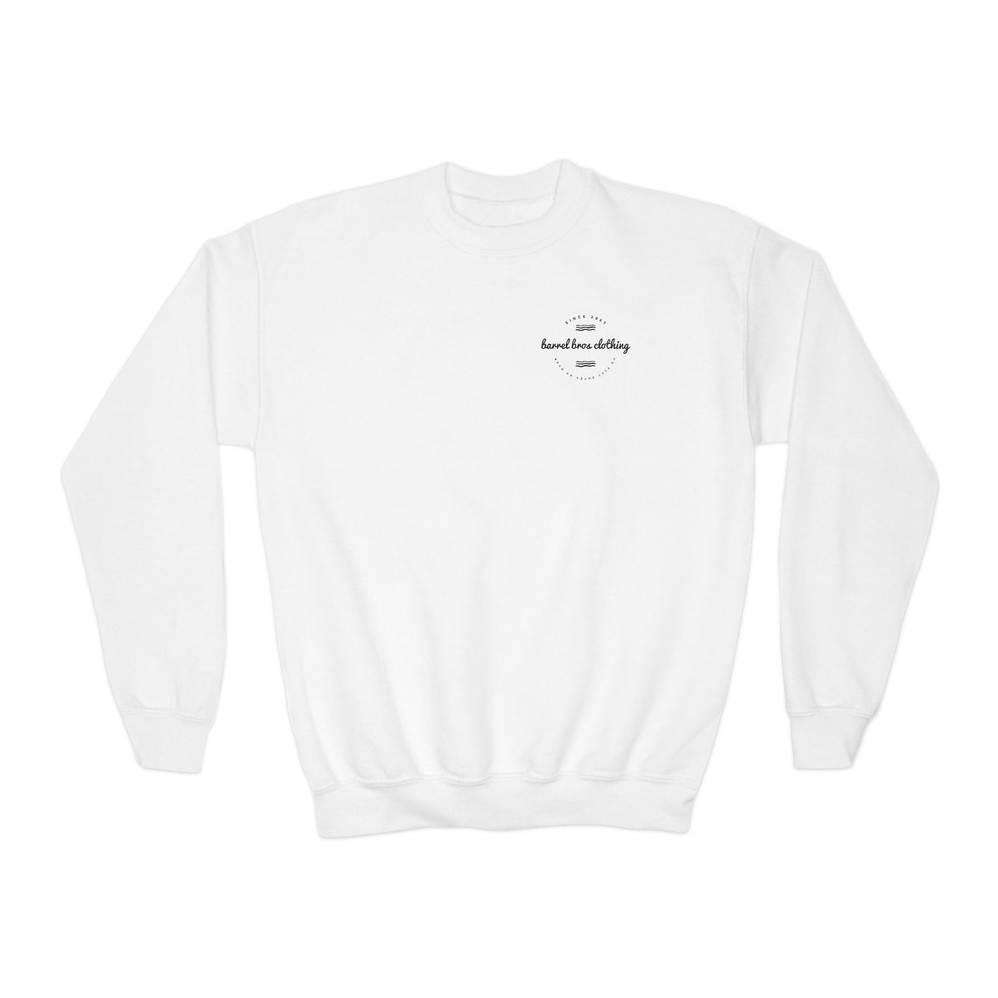 Youth Crewneck Sweatshirt - Barrel Bros Clothing, Casual Comfort for Kids