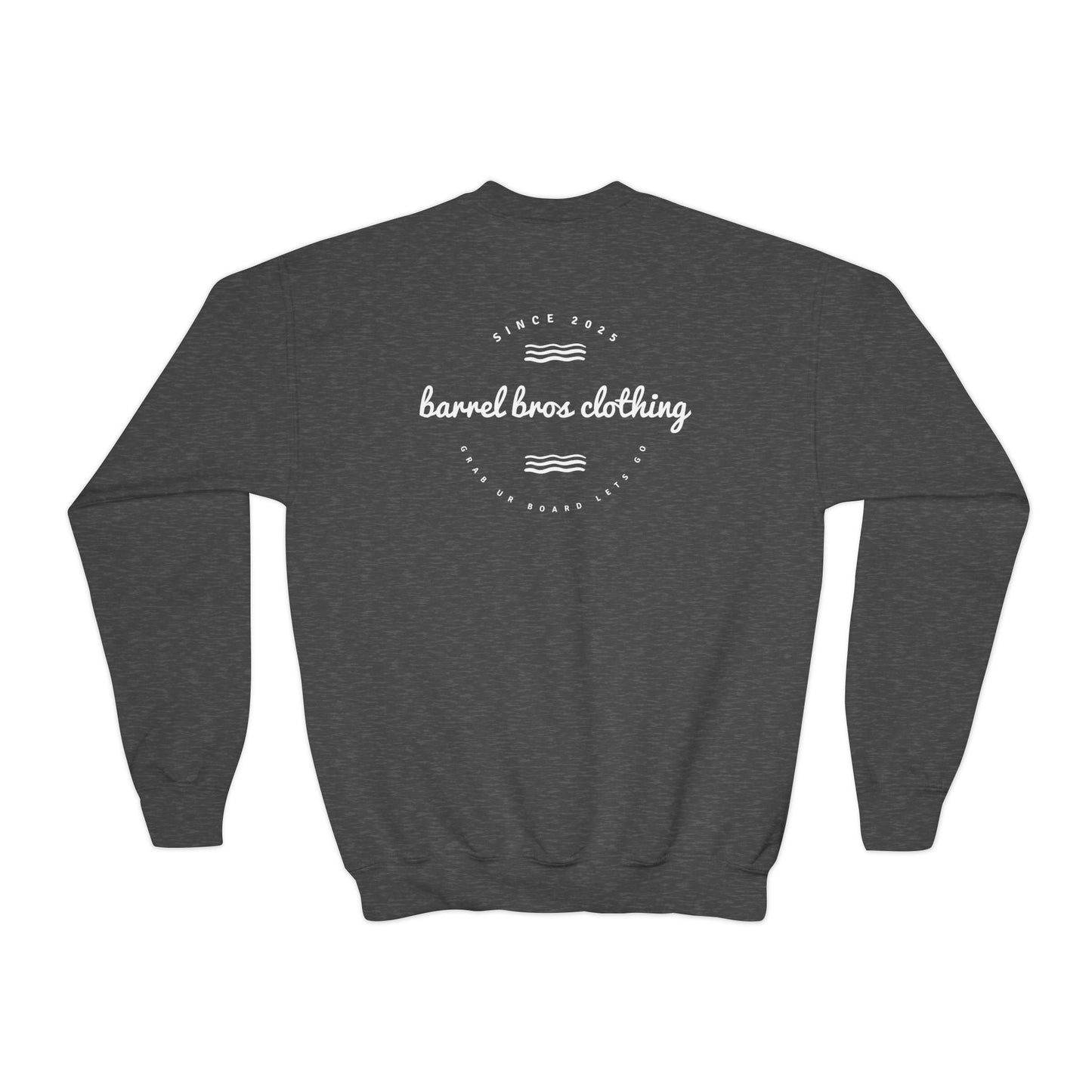 Youth Crewneck Sweatshirt - Barrel Bros Clothing, Casual Comfort for Kids