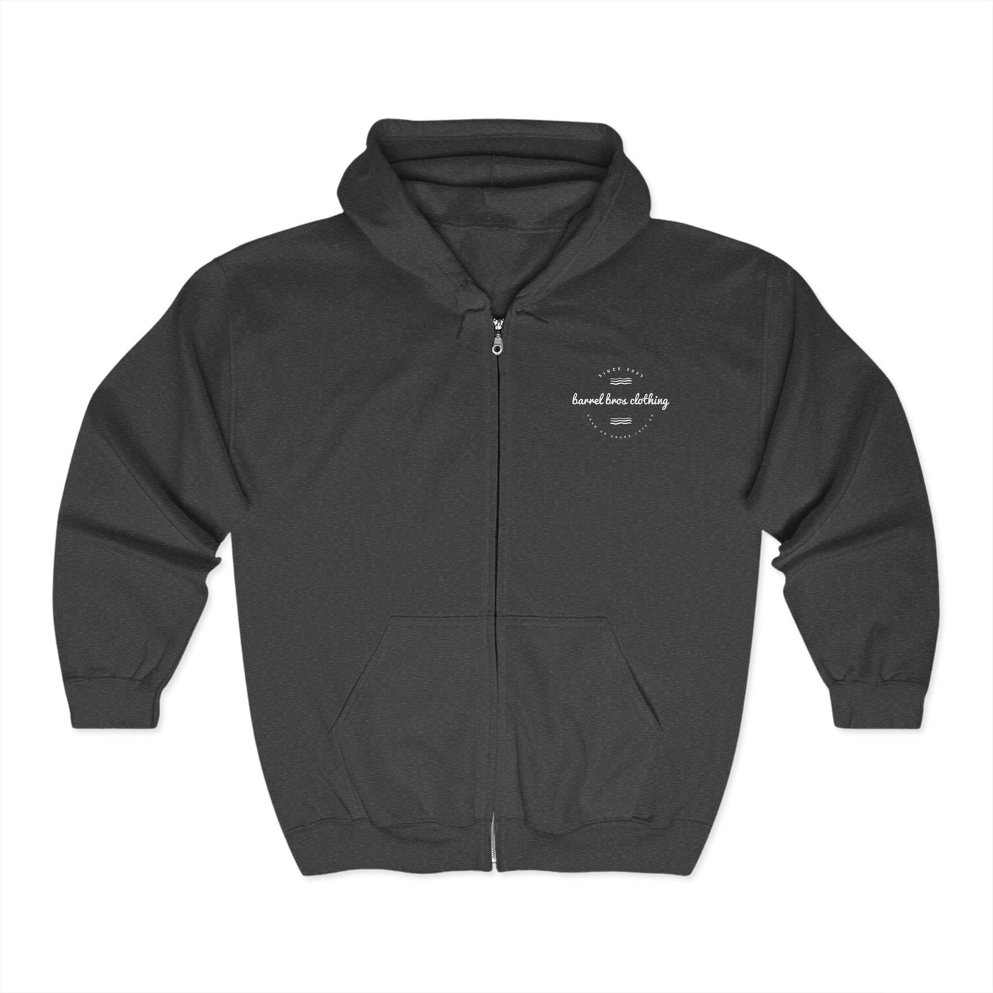 Unisex Full Zip Hooded Sweatshirt