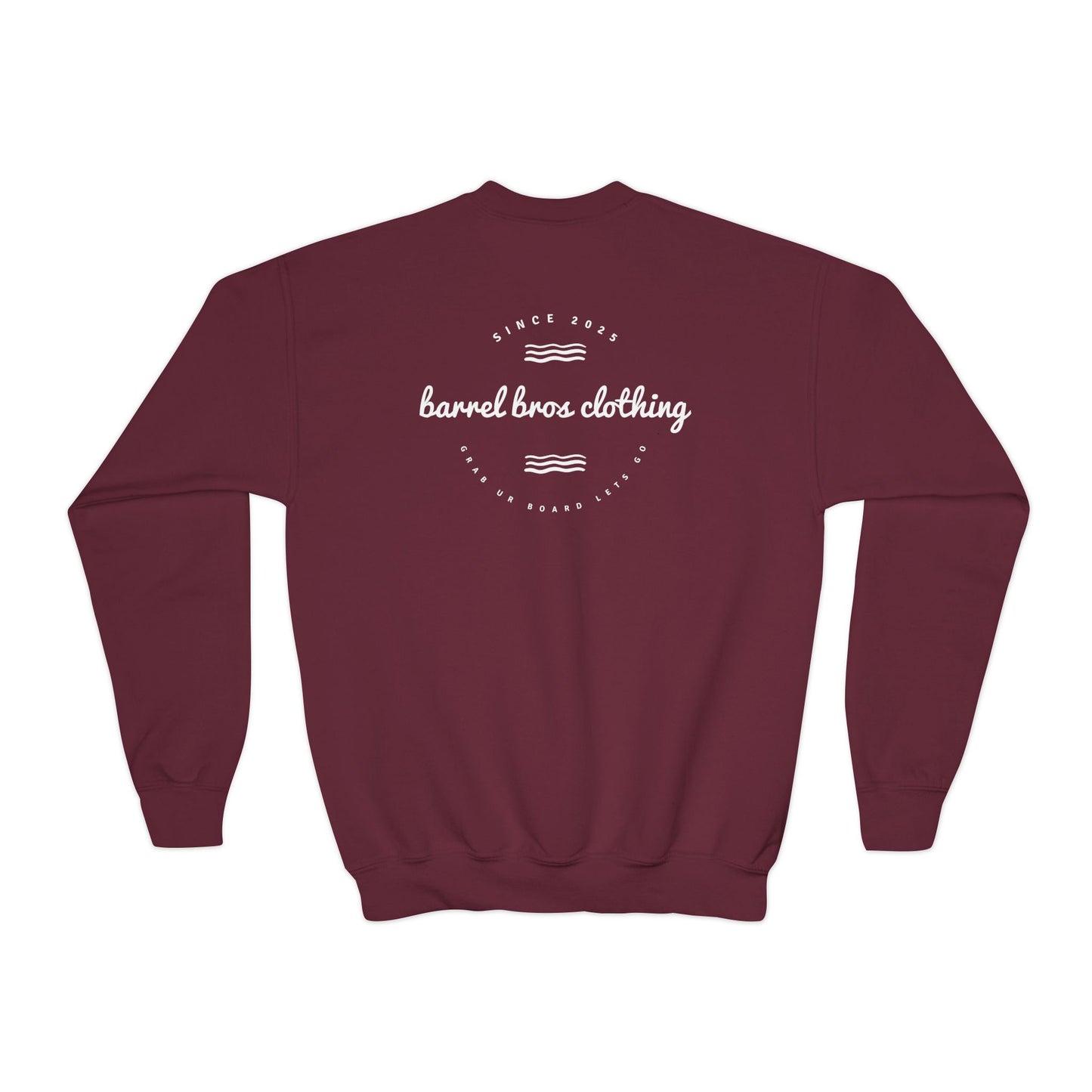 Youth Crewneck Sweatshirt - Barrel Bros Clothing, Casual Comfort for Kids