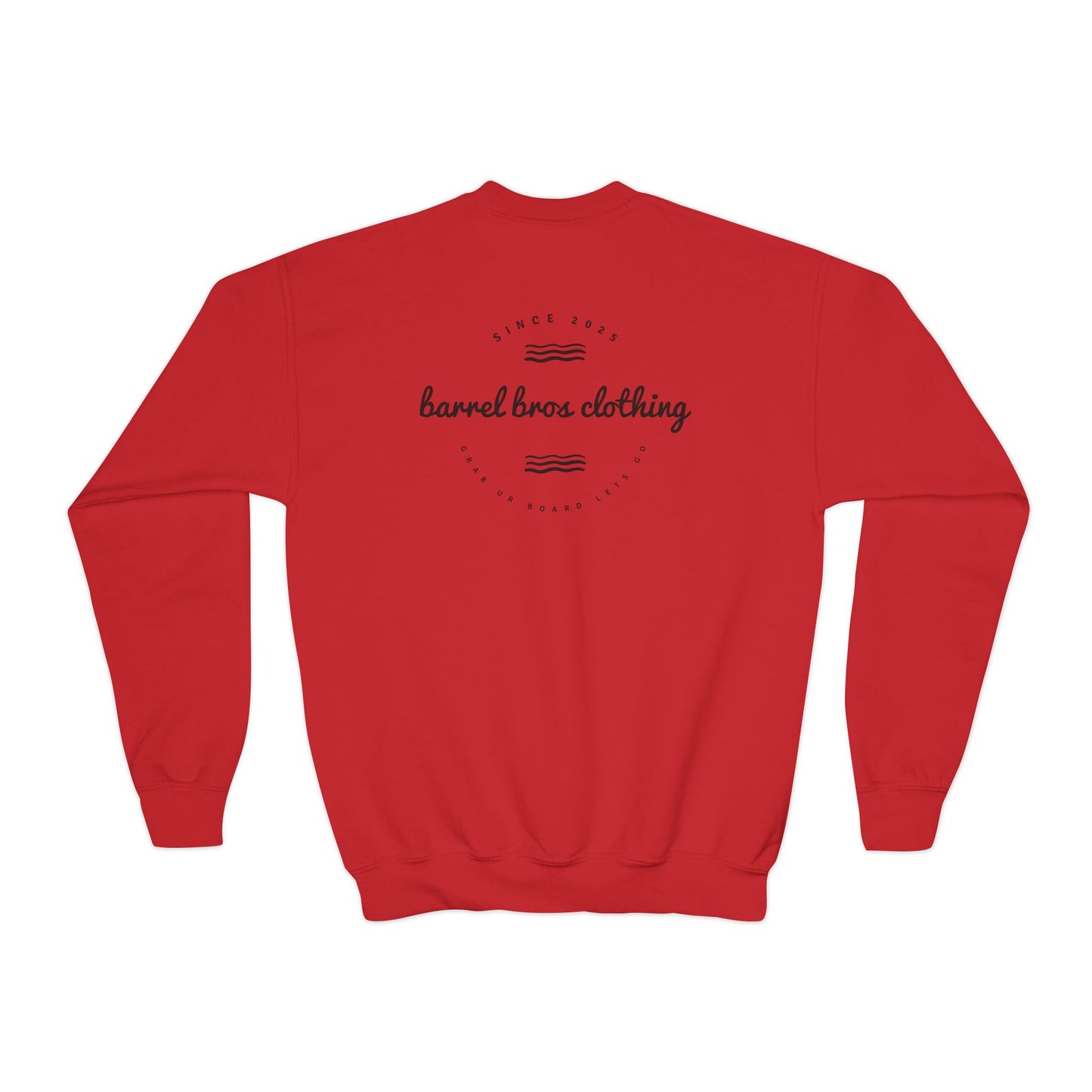 Youth Crewneck Sweatshirt - Barrel Bros Clothing, Casual Comfort for Kids