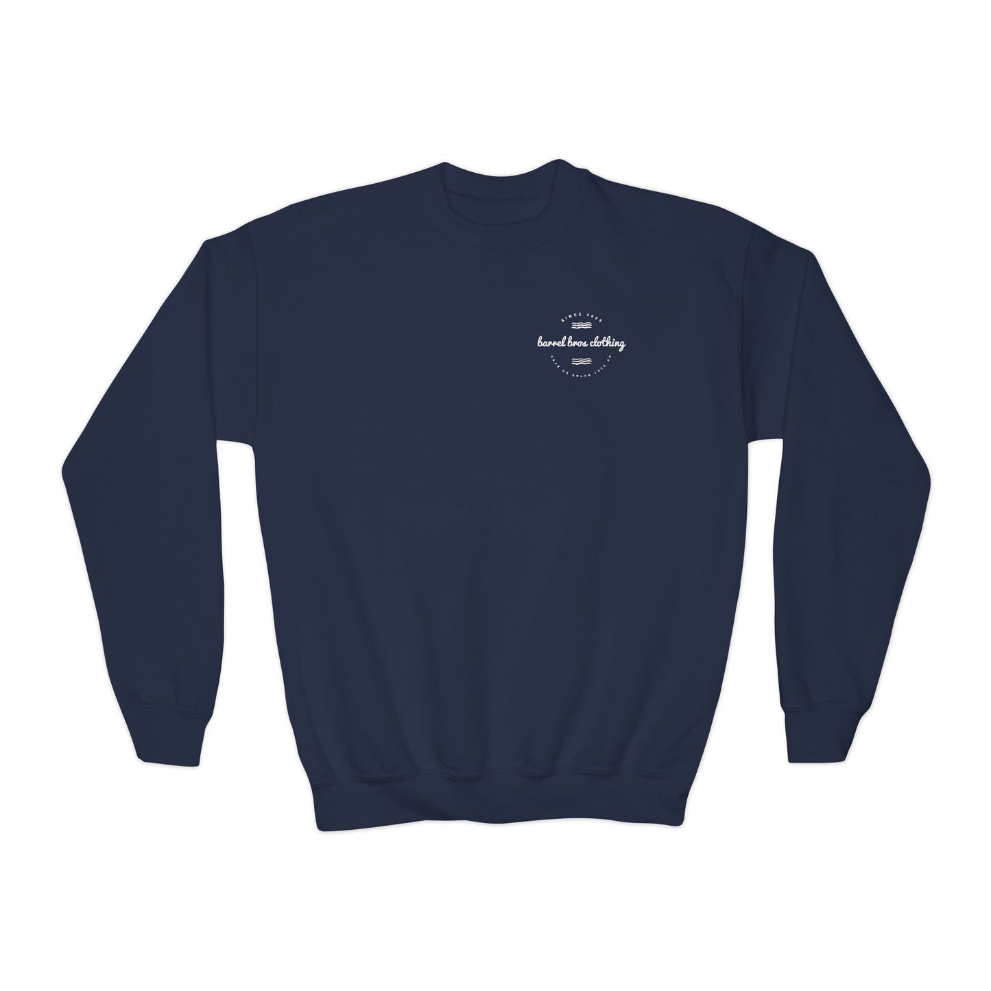 Youth Crewneck Sweatshirt - Barrel Bros Clothing, Casual Comfort for Kids