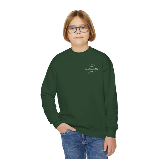 Youth Crewneck Sweatshirt - Barrel Bros Clothing, Casual Comfort for Kids