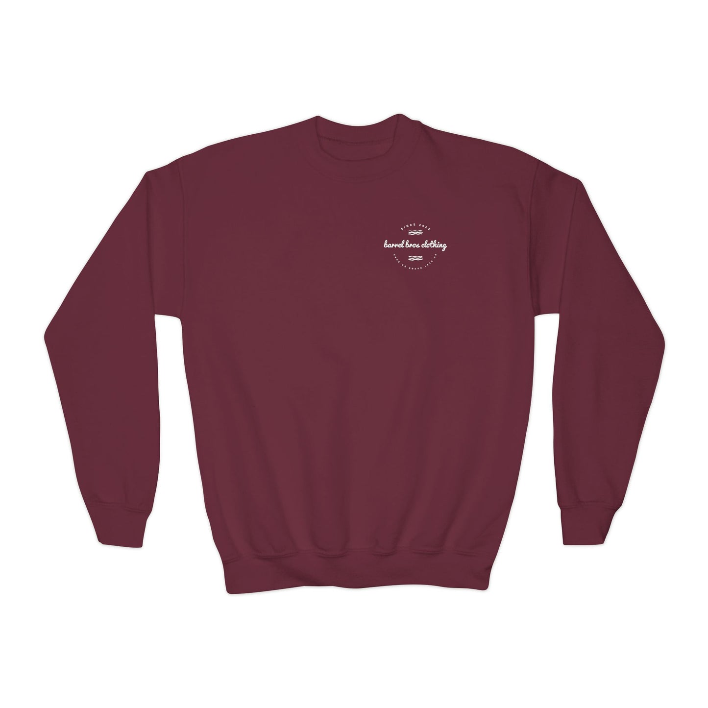 Youth Crewneck Sweatshirt - Barrel Bros Clothing, Casual Comfort for Kids