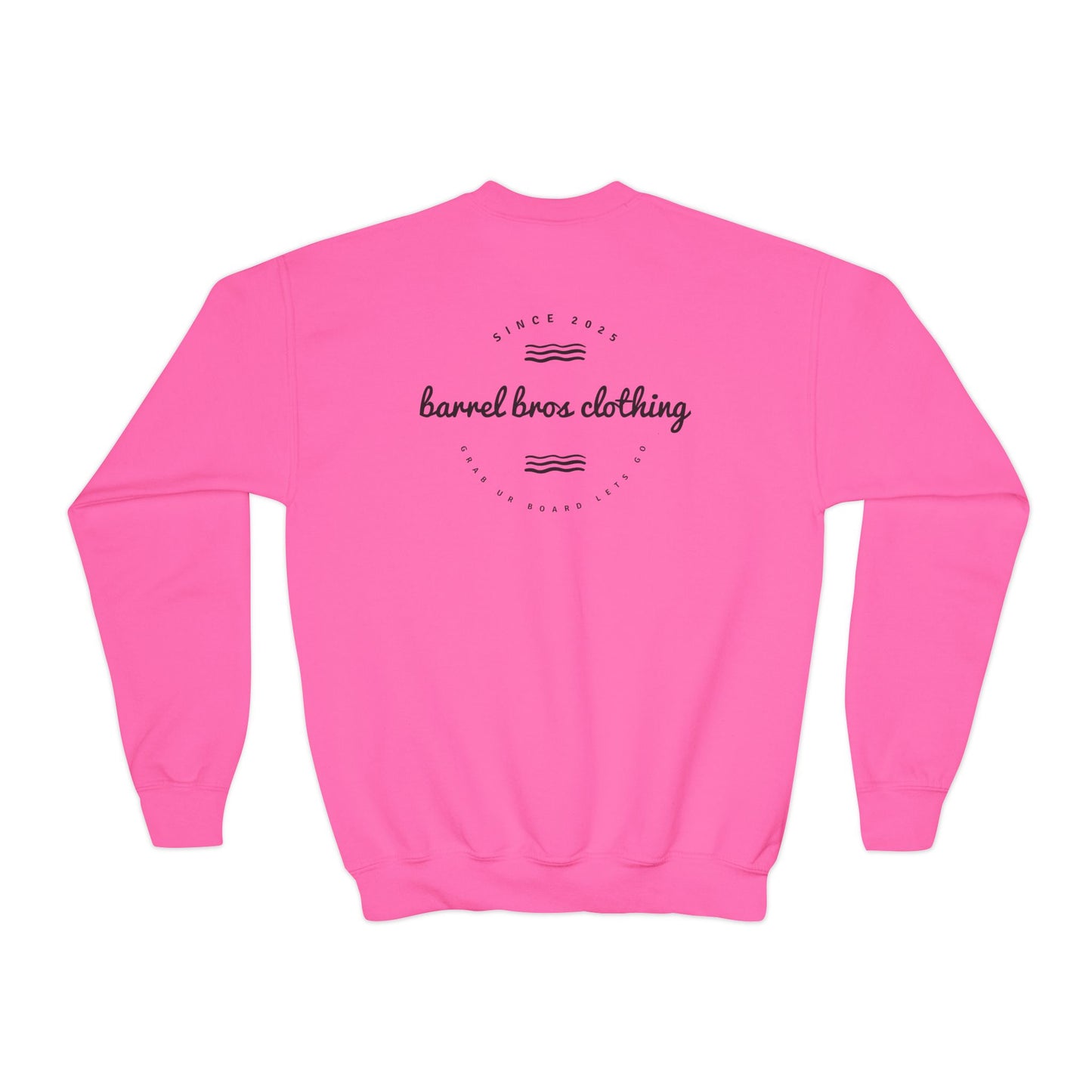 Youth Crewneck Sweatshirt - Barrel Bros Clothing, Casual Comfort for Kids