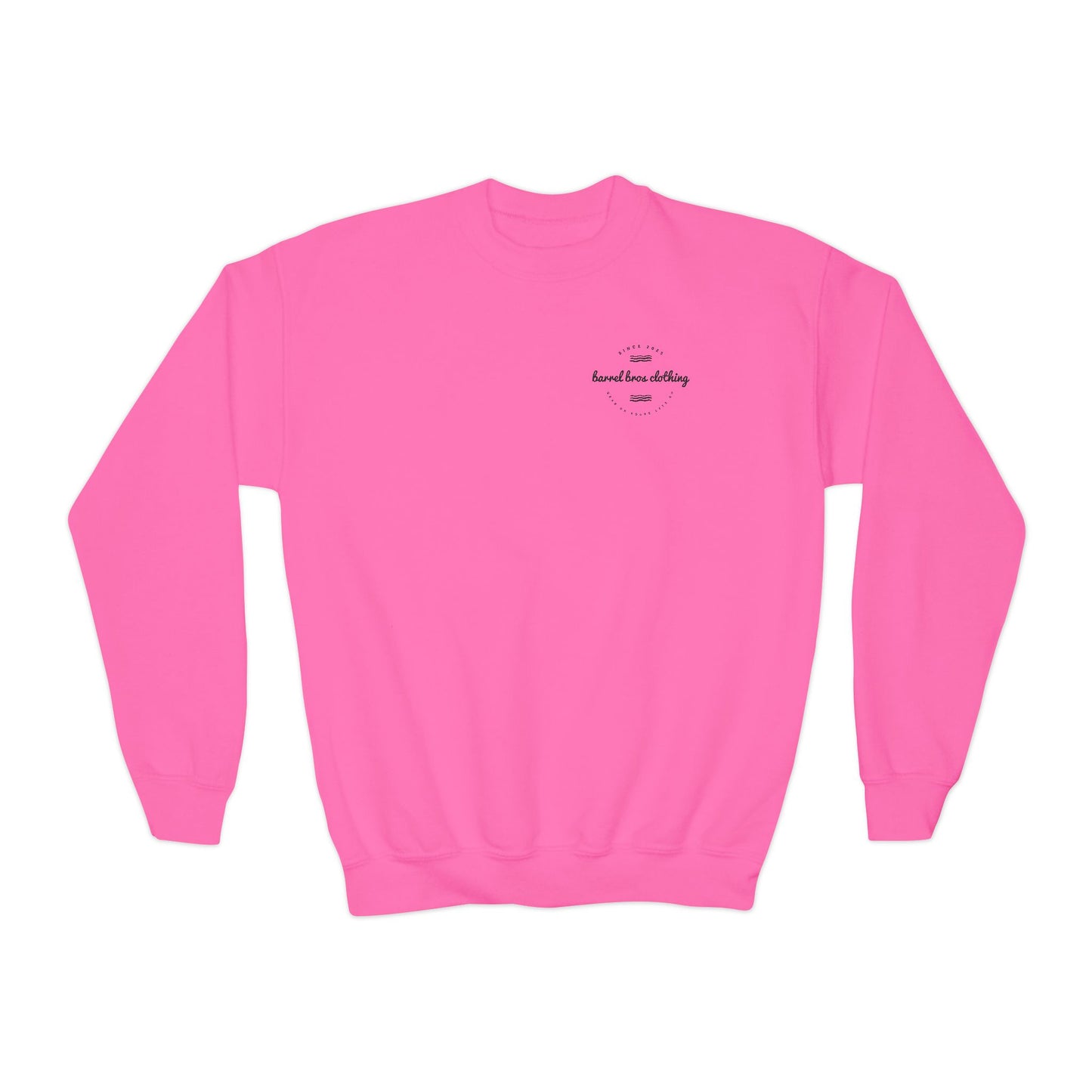 Youth Crewneck Sweatshirt - Barrel Bros Clothing, Casual Comfort for Kids